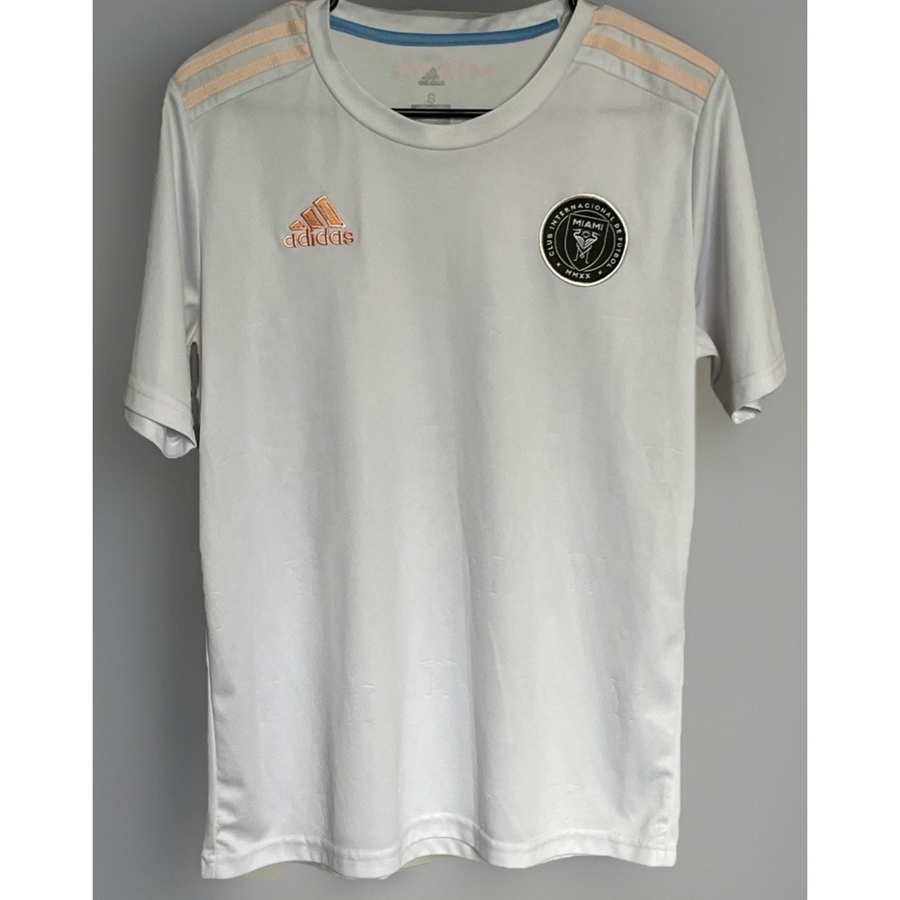 Inter Miami Soccer White Jersey Mens‎ Small Adidas CLIMACOOL Futbol MEXICO 14